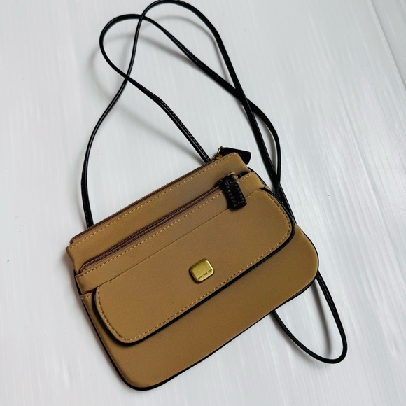 Jones New York Tan and Black Mini Crossbody Bag - Picture 2 of 7